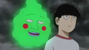 Mob Psycho 100's Ekubo Smirking In Action Wallpaper