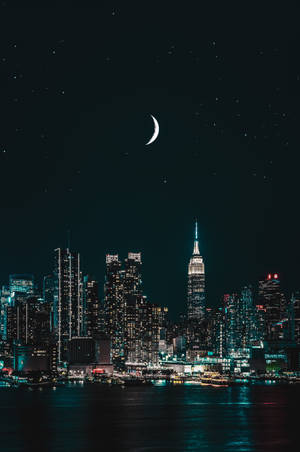 Mobile City Lights Wallpaper