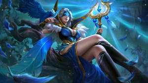 Mobile Legends Heroes Indigo Aviatrix Wallpaper