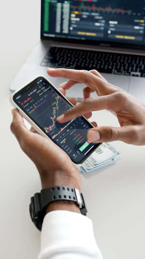 Mobile Stock Trading Analysis Wallpaper