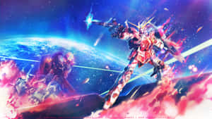 Mobile Suit Gundam Wing In Action Wallpaper