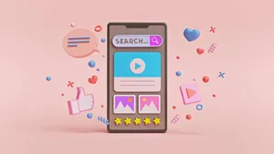 Mobile_ Video_ Search_ Concept Wallpaper