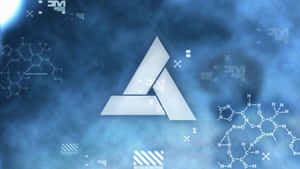 Modern Abstergo Logo On Gradient Background Wallpaper