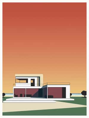 Modern Architecture Artwork Hiroshi Nagai Wallpaper