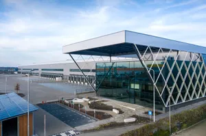 Modern Architecture Eindhoven Airport Entrance Wallpaper