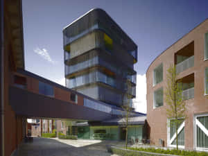 Modern Architecture Enschede Building Wallpaper