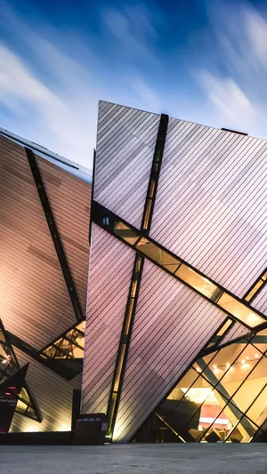 Modern Architecture Iphone Royal Ontario Museum Wallpaper