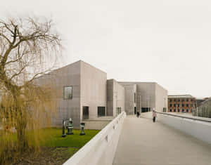 Modern Architecture Museum Wakefield Wallpaper