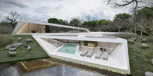 Modern Architecture Villa Design Wallpaper