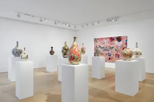 Modern Art Gallery Ceramics Exhibition Wallpaper