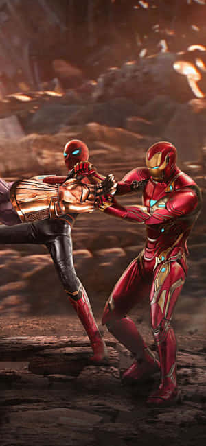 Modern Avengers Iphone Iron Man And Spiderman Wallpaper