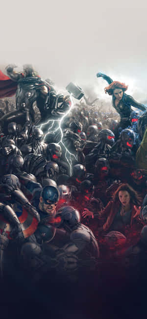 Modern Avengers Iphone Machine Monsters Wallpaper