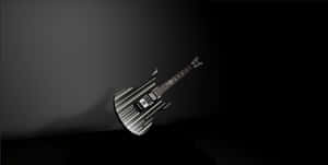 Modern Bass Guitar Black Background Wallpaper