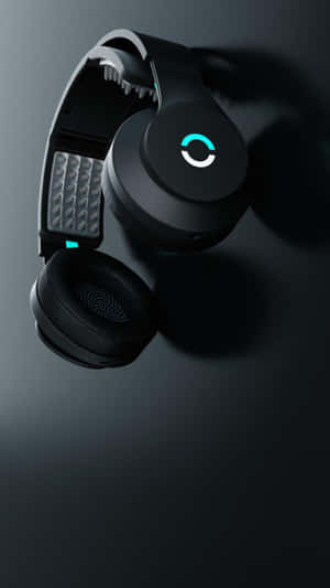 Modern Black Headphones Product Shot Wallpaper