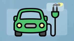 Modern Electric Vehicle Charging On The Street Wallpaper