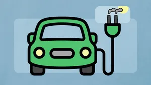 Modern Electric Vehicle Charging On The Street Wallpaper