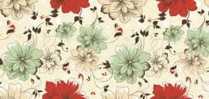 Modern Floral Pattern Design Wallpaper