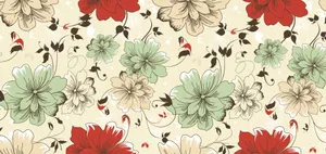 Modern Floral Pattern Design Wallpaper