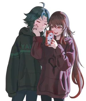 Modern Genshin Matching Pfp Wallpaper