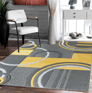 Modern Geometric Carpet Design Wallpaper