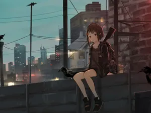 Modern Girl Depressed Pfp Wallpaper