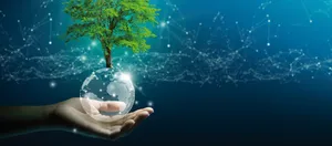 Modern Green Technology Concept Wallpaper