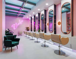 Modern Hair Salon Interior Design Wallpaper