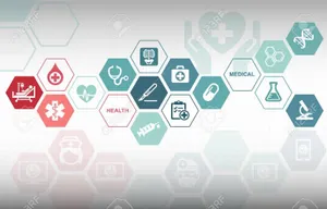 Modern Healthcare Logo And Icons Design Wallpaper