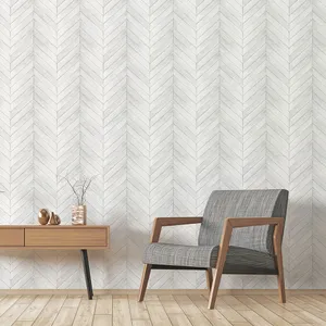 Modern Herringbone Wall Interior Wallpaper