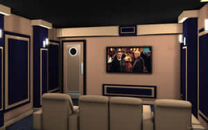 Modern Home Cinema Set Up Wallpaper