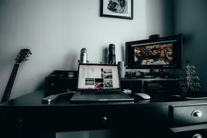 Modern Home Entertainment Set-up Wallpaper