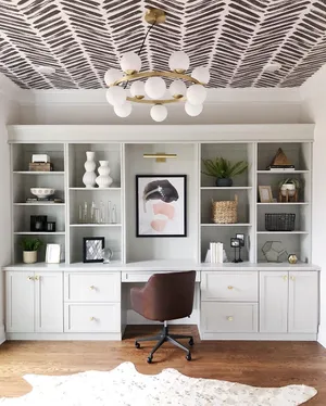 Modern Home Office Pendant Lighting Wallpaper