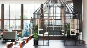 Modern Hotel Lobby Design Drammen Wallpaper