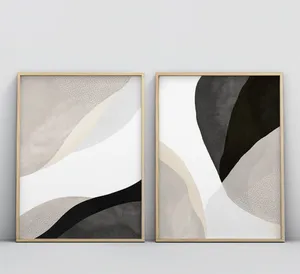 Modern Minimalist Art On Geometric Shapes Background Wallpaper