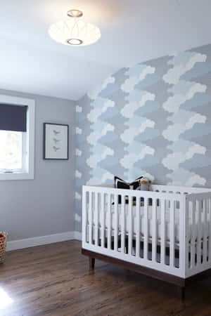 Modern Nursery Room Design Wallpaper
