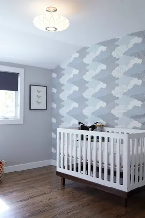 Modern Nursery Room Design Wallpaper
