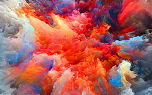 Modern Paint Explosion Wallpaper