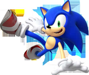 Modern Sonic In Action Wallpaper