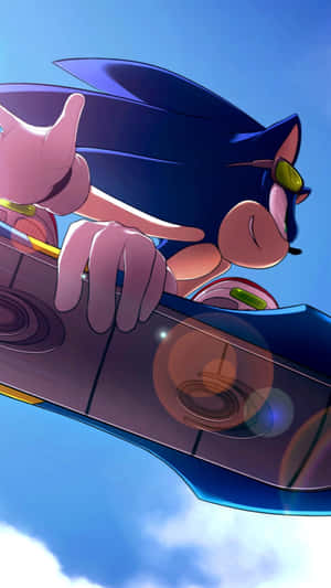 Modern Sonic In Action Wallpaper