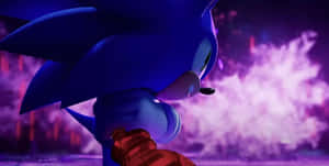 Modern Sonic In Action Wallpaper