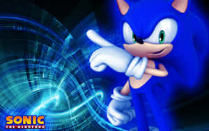 Modern Sonic The Hedgehog Sprinting In Action Wallpaper