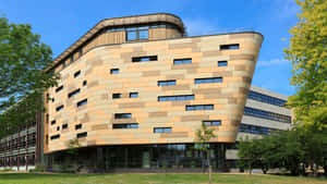 Modern University Building Bradford U K Wallpaper