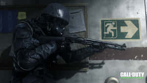 Modern Warfare Soldier Ready For Combat Wallpaper