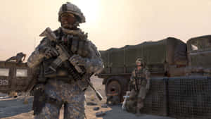 Modern Warfare2 Soldiers Preparedfor Combat Wallpaper