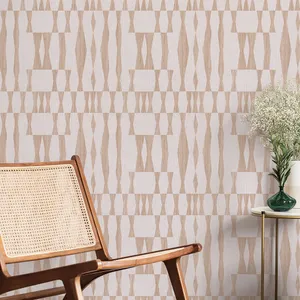 Modest Rattan Chair Design Wallpaper
