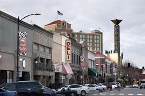 Modesto Downtown Street View Wallpaper