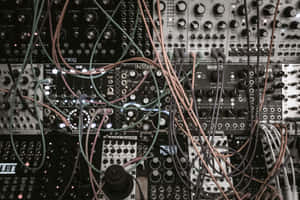 Modular Synthesizer Complex Wiring Wallpaper