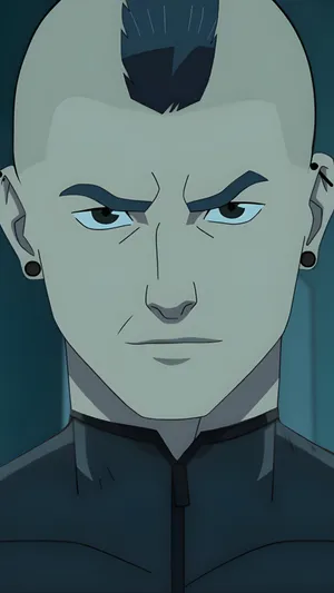 Mohawk Mark Character Closeup Wallpaper