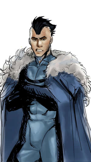 Mohawk Mark Character Design Wallpaper