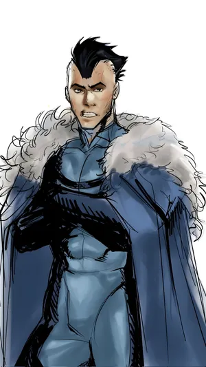 Mohawk Mark Character Design Wallpaper